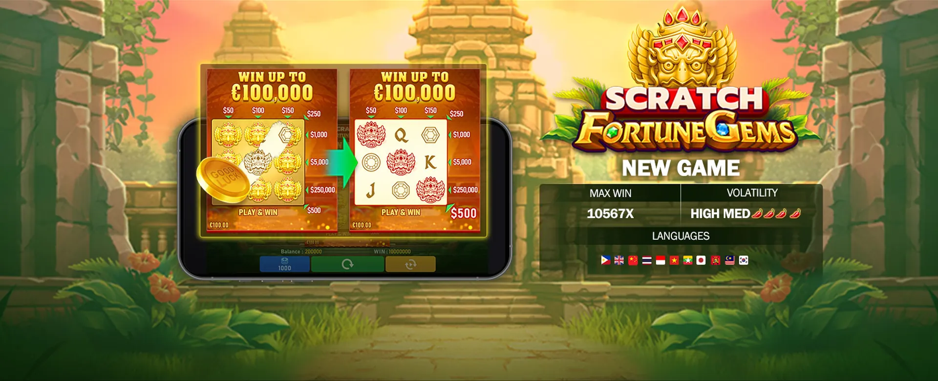 Mobile phone displaying lodi646.com casino app for on-the-go gaming